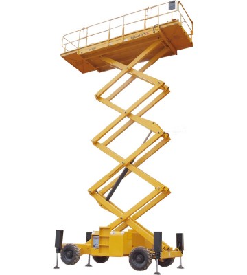 ELEVADOR TIJERA 14M C/PATAS DIESEL